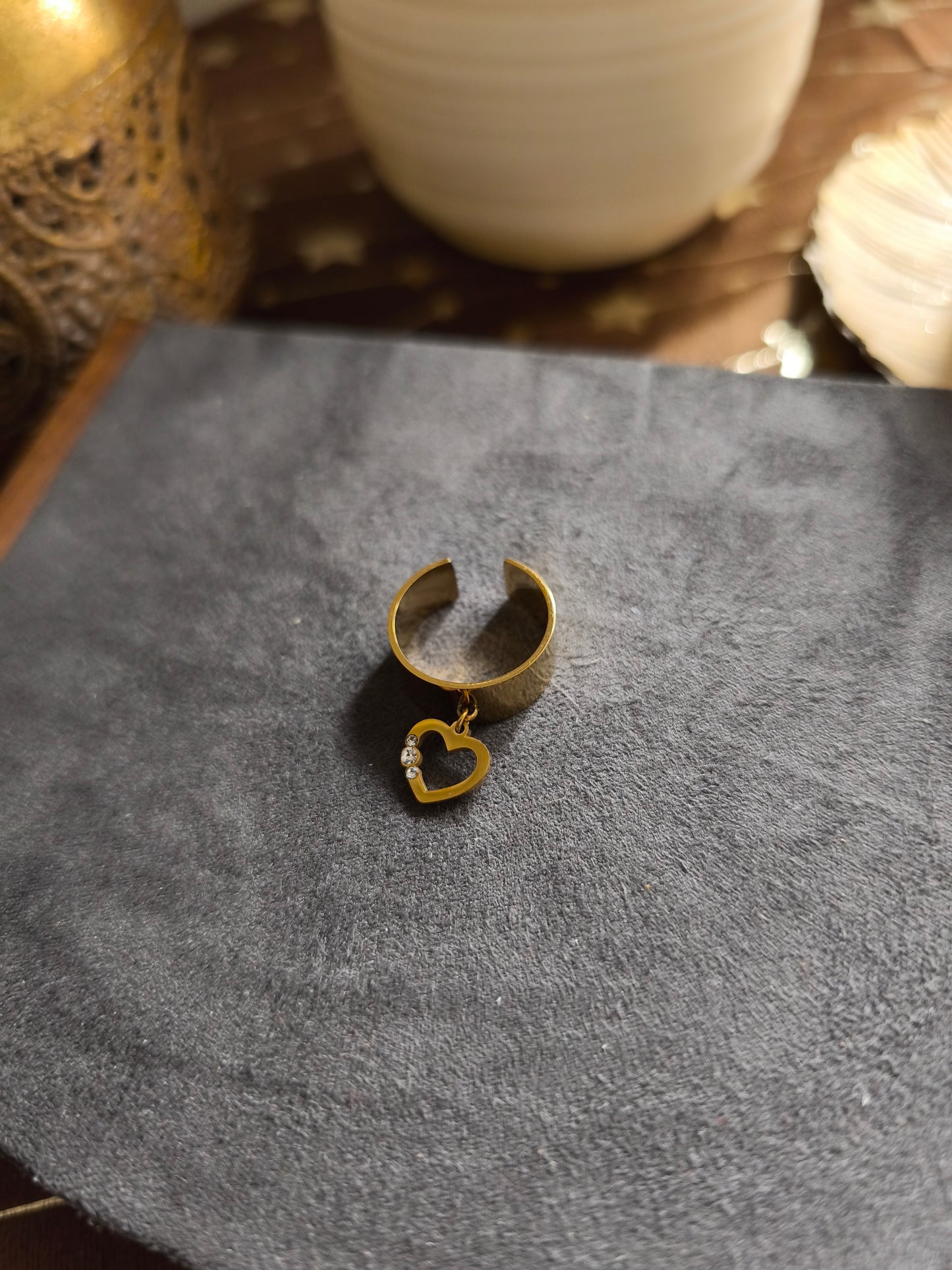 Bague Coeur Breloque