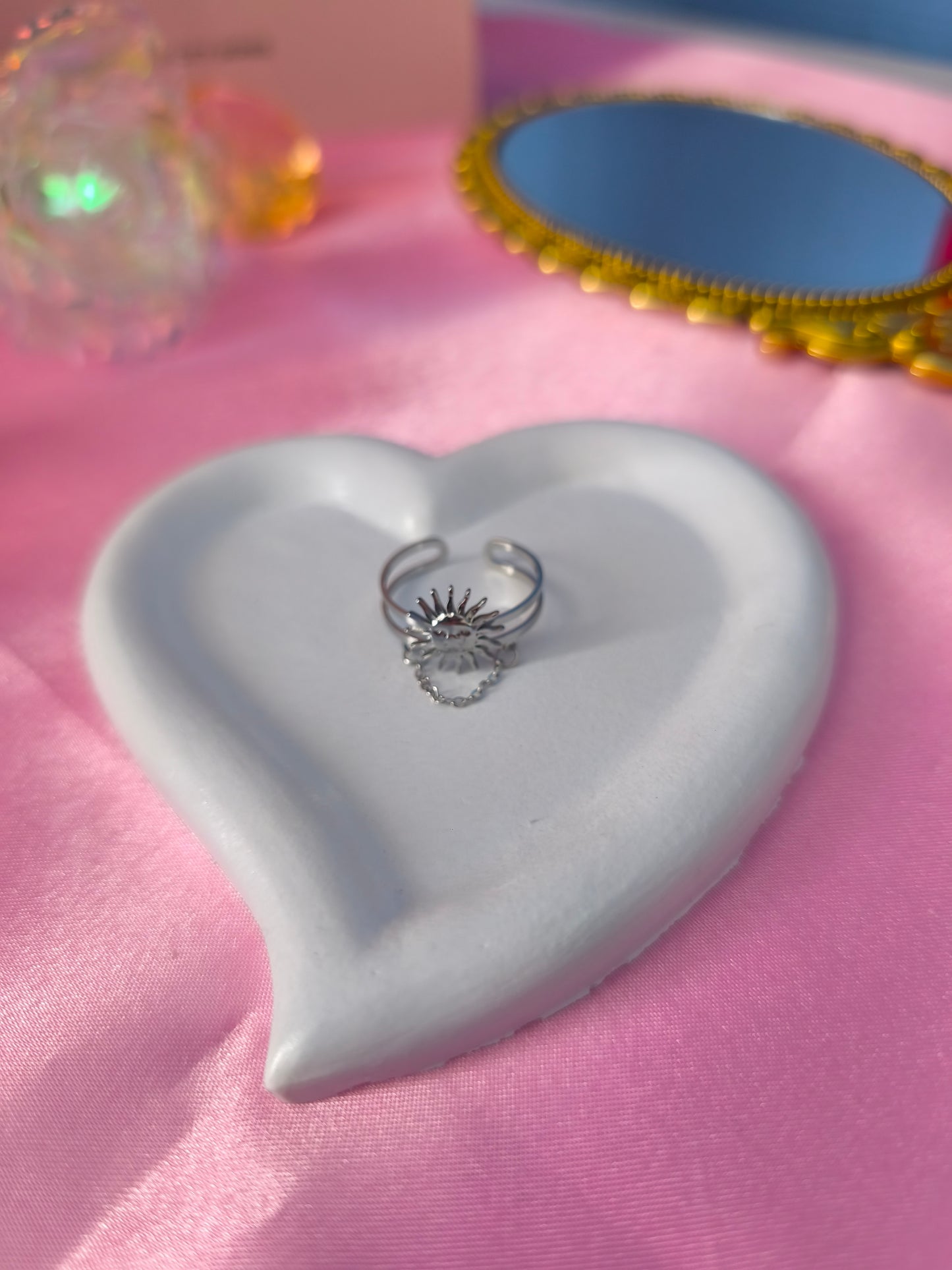 Bague Soleil chaîne