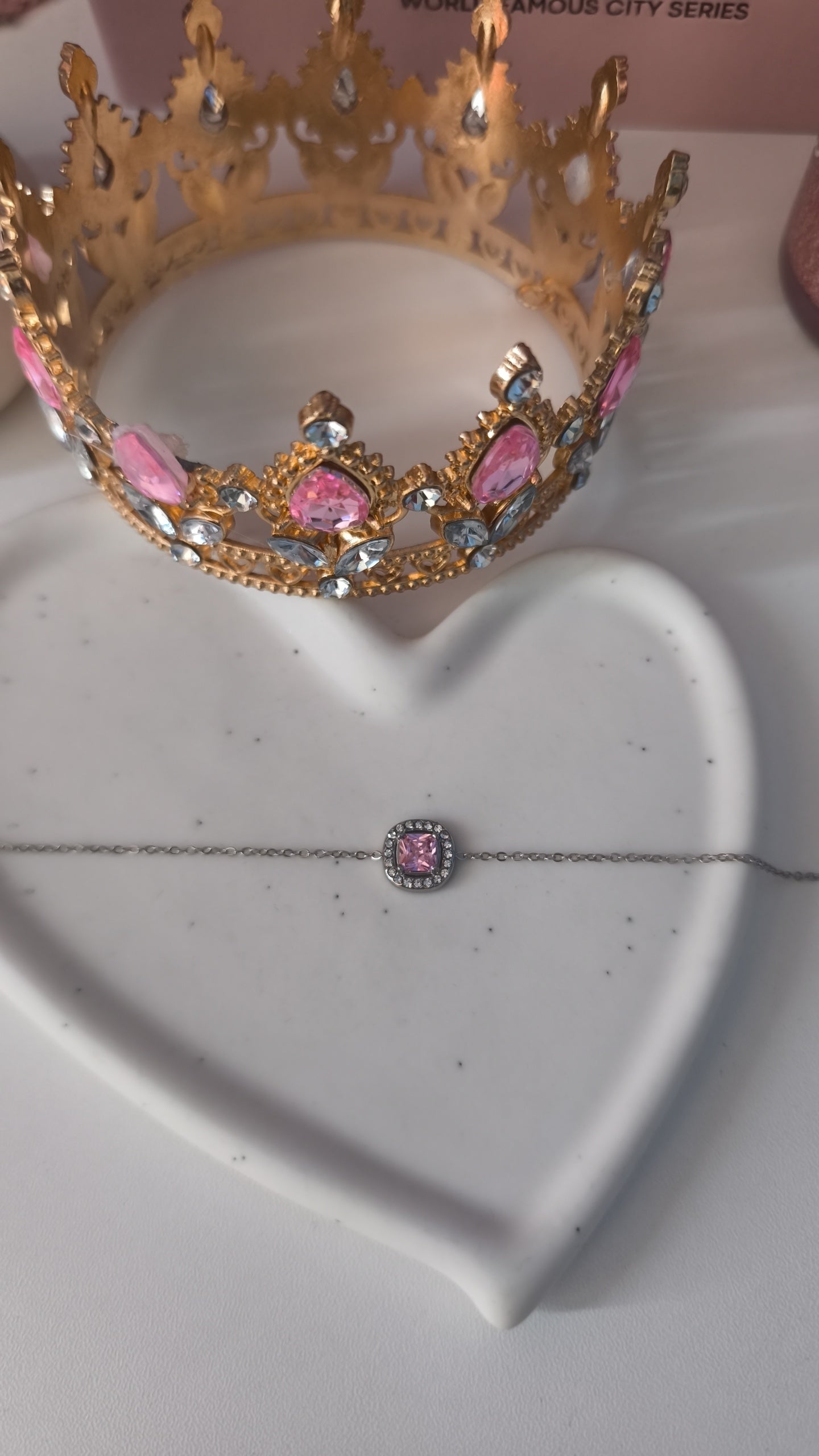Bracelet rubis strass
