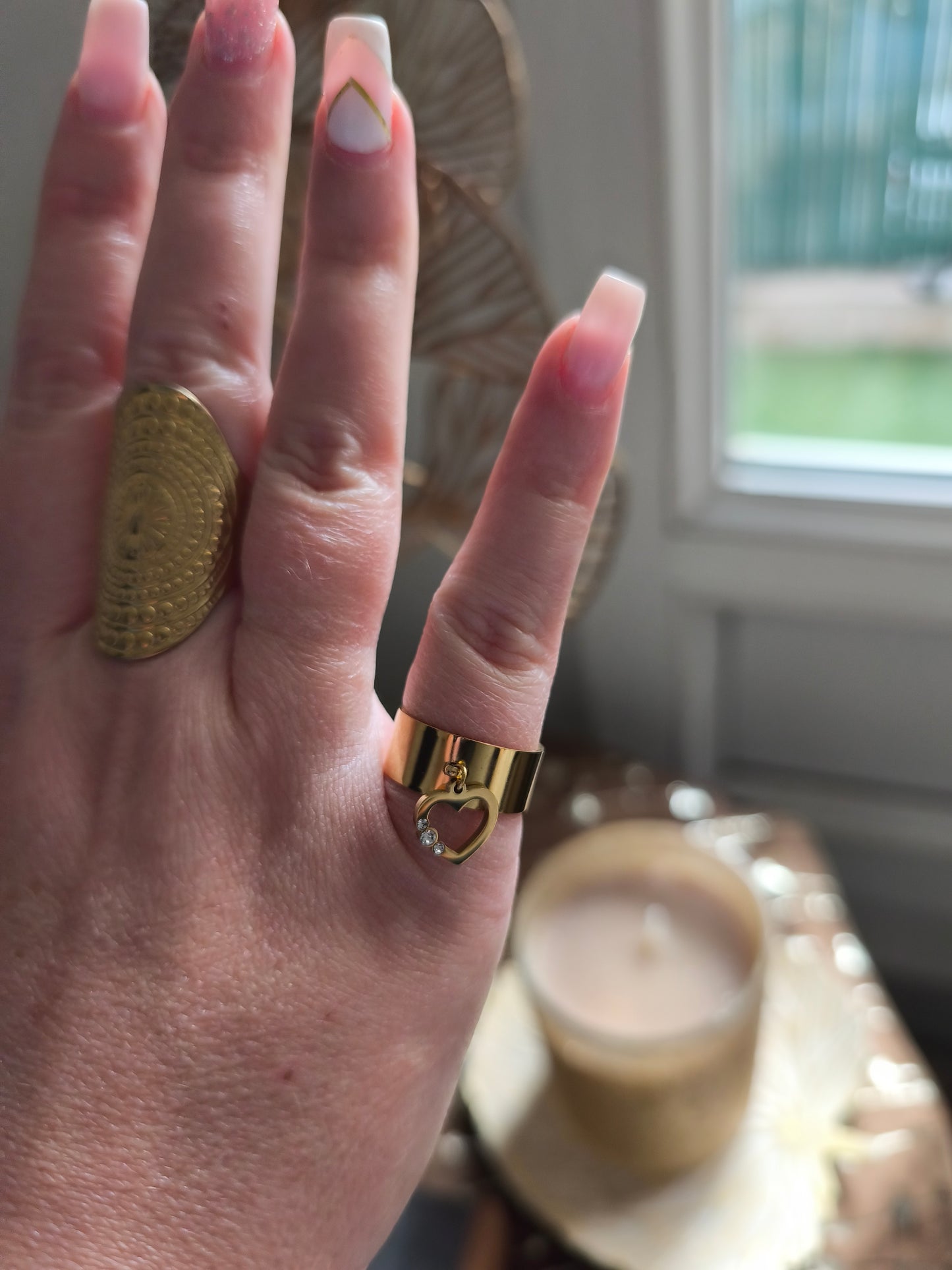 Bague Coeur Breloque