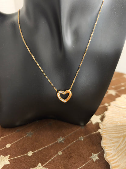 Collier Coeur avec Diamant