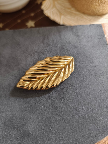 Broche Feuille