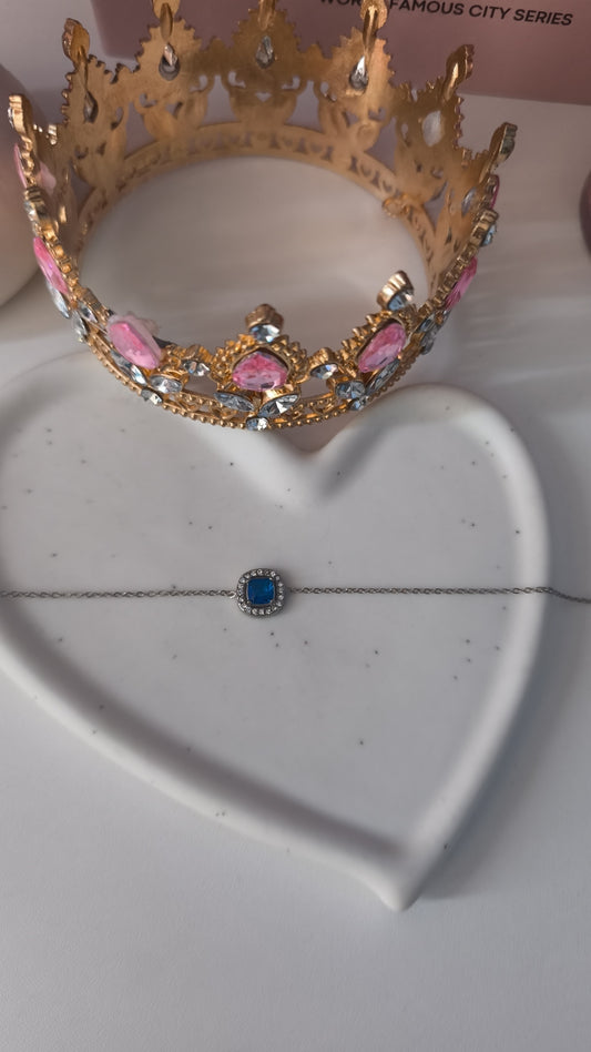 Bracelet rubis strass