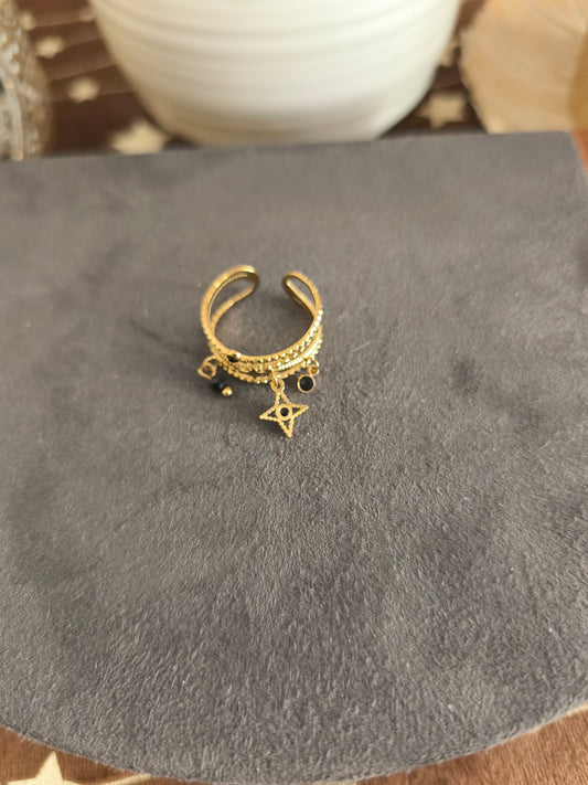 Bague Breloque perle étoile 🌟