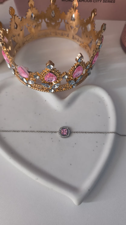 Bracelet rubis strass
