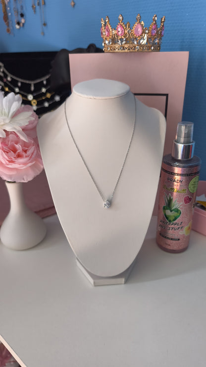 Collier rubis transparent
