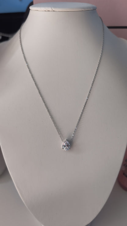 Collier rubis transparent