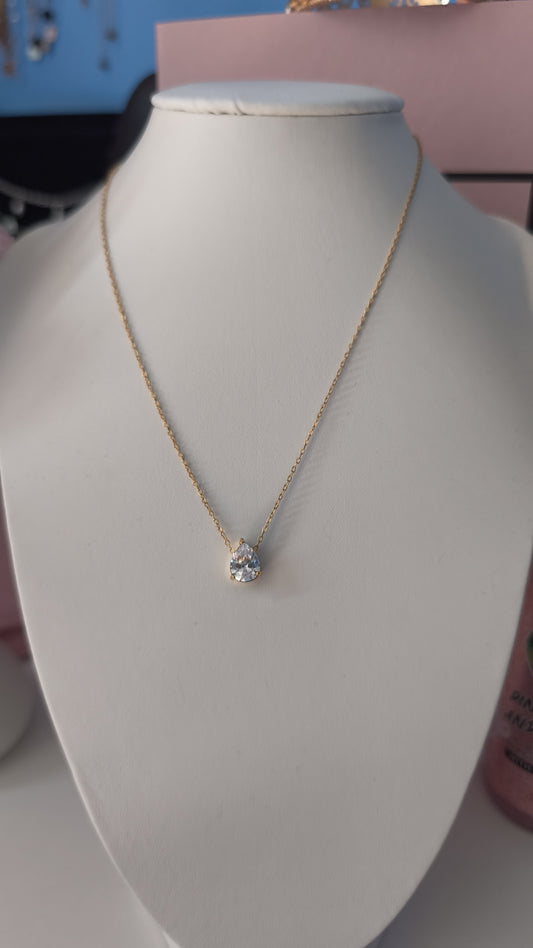 Collier rubis transparent